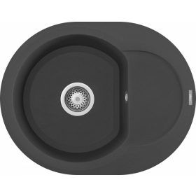 ELLECI - Mosogatótálca Easy ROUND 600 M70 nero metal