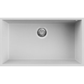   ELLECI - Mosogatótálca Quadra 130 G68 bianco munkalap alá szerelhető