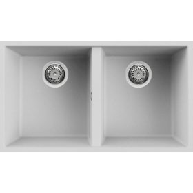   ELLECI - Mosogatótálca Quadra 350 G68 bianco munkalap alá szerelhető