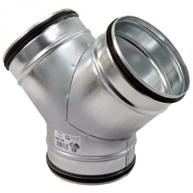   Galvanizált fém Y idom préselt gumi tömítéssel - Ø 315/315 mm Dlp80109