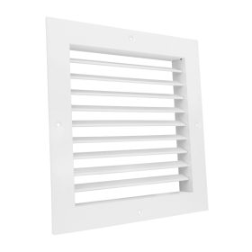   Dalap GMAS fém szellőzőrács szabályozható zsaluval 400x400 mm, fehér Dlp1053