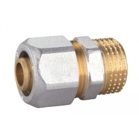 Kulcsos idom 20-1/2" KM egyenes oldható csatlakozóval