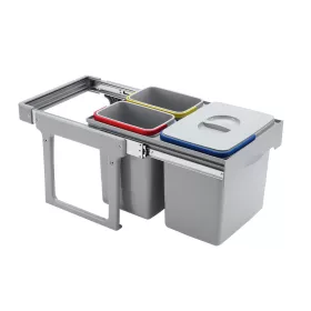   EKOTECH - Beépíthető hulladékgyűjtő EKKO EASY 40 - 1x16 liter+2x8 liter