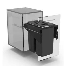   EKOTECH - Beépíthető hulladékgyűjtő FRONT 40 - 2x26 liter