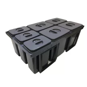   EKOTECH - Beépíthető hulladékgyűjtő JAZZ 90 - 4x12 liter+3x5 liter