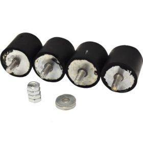   KLÍMATARTÓ KONZOLHOZ REZGÉSCSILLAPÍTÓ GUMIBAK, M8x1, (40x40 mm)