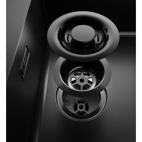   ELLECI - FLOW-PRO szűrőkészlet 3,5 " túlfolyó készlettel együtt fekete