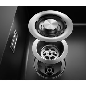   ELLECI - FLOW-PRO szűrőkészlet 3,5 " túlfolyó készlettel együtt inox