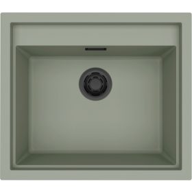   ELLECI - Mosogatótálca Sintesi 105 K82 Sage green fekete tartozékokkal