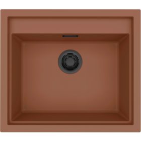   ELLECI - Mosogatótálca Sintesi 105 K83 Cavern Clay fekete tartozékokkal