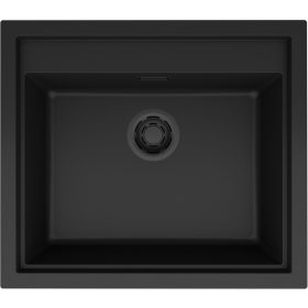   ELLECI - Mosogatótálca Sintesi 105 K86 Black fekete tartozékokkal