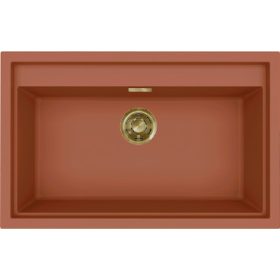   ELLECI - Mosogatótálca Sintesi 130 K83 Cavern Clay arany tartozékokkal