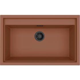   ELLECI - Mosogatótálca Sintesi 130 K83 Cavern Clay fekete tartozékokkal