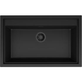   ELLECI - Mosogatótálca Sintesi 130 K86 Black fekete tartozékokkal