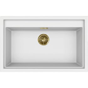   ELLECI - Mosogatótálca Sintesi 130 K96 White arany tartozékokkal