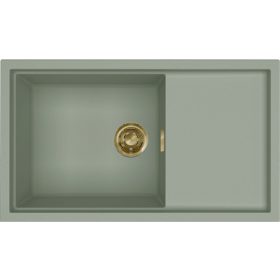   ELLECI - Mosogatótálca Sintesi 410 K82 Sage Green arany tartozékokkal