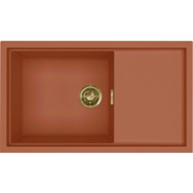   ELLECI - Mosogatótálca Sintesi 410 K83 Cavern Clay arany tartozékokkal