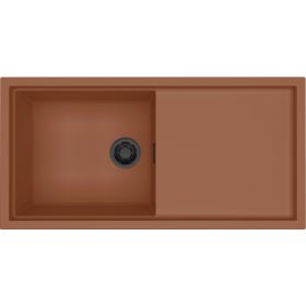   ELLECI - Mosogatótálca Sintesi 480 K83 Cavern Clay fekete tartozékokkal