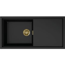   ELLECI - Mosogatótálca Sintesi 480 K86 Black arany tartozékokkal