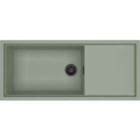   ELLECI - Mosogatótálca Sintesi 510 K82 Sage Green fekete tartozékokkal