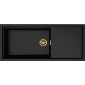   ELLECI - Mosogatótálca Sintesi 510 K86 Black arany tartozékokkal