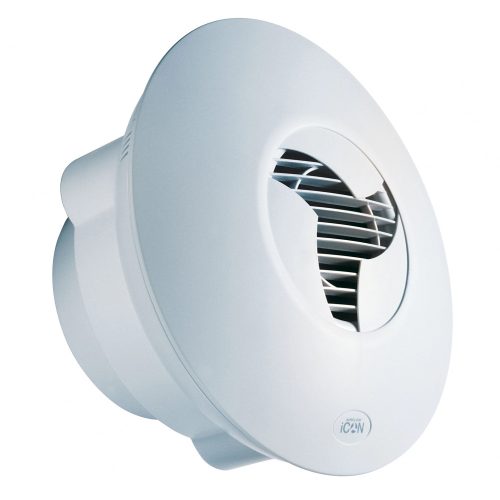 iCON 60 - stílusos fürdőszobai ventilátor háromszárnyú automata zsaluval, Ø 150 mm Dlp45541