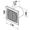 Fürdőszobai ventilátor rovarvédő hálóval és húzókapcsolóval, Ø 125 mm Dlp5310