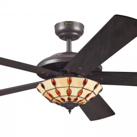   Mennyezeti ventilátor világítással és húzókapcsolóval Westinghouse COMET TIFFANY 72485, Ø 132 cm Dlp72485