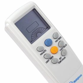   Rádióhullámos távvezérlő LCD kijelzővel a Westinghouse mennyezeti ventilátorokhoz, fehér színű Dlp77874