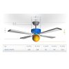 Mennyezeti ventilátor világítással és távirányítással Westinghouse TECHNO 78270, Ø 132 cm Dlp78270