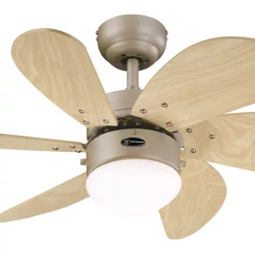   Mennyezti ventilátor világítással és húzókapcsolóval Westinghouse TURBO SWIRL 78158, Ø 76 cm Dlp78158