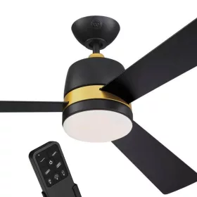   Westinghouse TRISTAN 73039 mennyezti ventilátor világítással és távirányítóval, fekete, Ø 132 cm Dlp73039