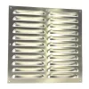 Dalap GM 300 NR rozsdamentes acél szellőzőrács karima nélkül, fix zsaluval, 300x300 mm Dlp4549