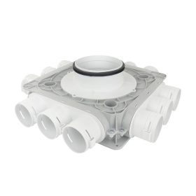   Dalap Flexitech PADB műanyag osztó doboz, 12 csatlakozós Ø 63 mm, karima Ø 160 mm Dlp196403