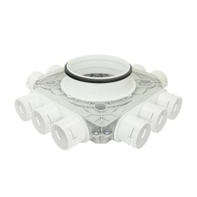   Dalap Flexitech PADB műanyag osztó doboz, 12 csatlakozós Ø 63 mm, karima Ø 200 mm Dlp196405