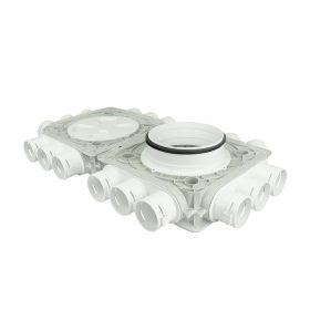   Dalap Flexitech PADB dupla műanyag osztó doboz, 18 csatlakozós Ø 63 mm, karima Ø 200 mm Dlp196406