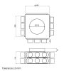 Dalap Flexitech PADB kétszintes műanyag osztó doboz, 18 csatlakozó Ø 63 mm, karima Ø 150 mm Dlp196409