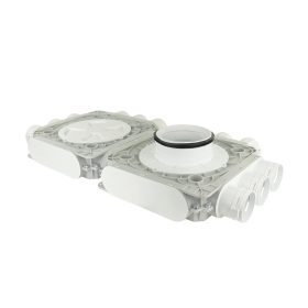   Dalap Flexitech PADB dupla műanyag osztó doboz, 12 csatlakozós Ø 63 mm, karima Ø 160 mm Dlp196410