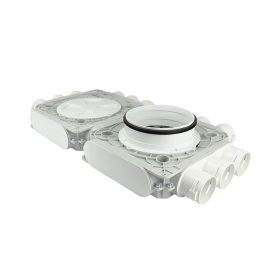   Dalap Flexitech PADB dupla műanyag osztó doboz, 12 csatlakozós Ø 63 mm, karima Ø 200 mm Dlp196412