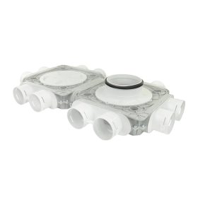   Dalap Flexitech PADB dupla műanyag osztó doboz, 12 csatlakozós Ø 75 mm, karima Ø 150 mm Dlp196414