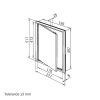 Szervízajtó Dalap RVD 200x500 mm Dlp85015