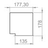 Anemosztát doboz háromsoros befúvóhoz 3db 160mm-es cső csatlakozással, 1000mm hosszban GTGB1601000