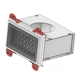   ART anemosztát doboz 400x300mm, d160 vagy d200 cső csatlakozással ARTBOX400300