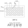 ART6 befúvó, elszívó rács 200x300mm ART6MW