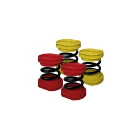   KLÍMATARTÓ KONZOLHOZ RUGÓS (NYITOTT) REZGÉSCSILLAPÍTÓ GUMIBAK SUSTA 120kg (SÁRGA-PIROS)