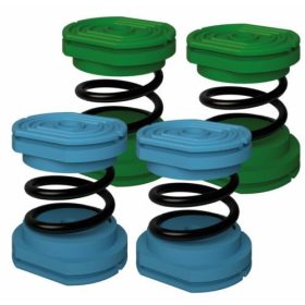   KLÍMATARTÓ KONZOLHOZ RUGÓS (NYITOTT) REZGÉSCSILLAPÍTÓ GUMIBAK SUSTA 55kg (ZÖLD-KÉK)