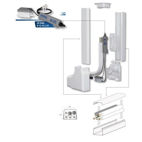 KONDENZVÍZ SZIVATTYÚ ALBATREX 15l/h (AL-925) 60x80mm