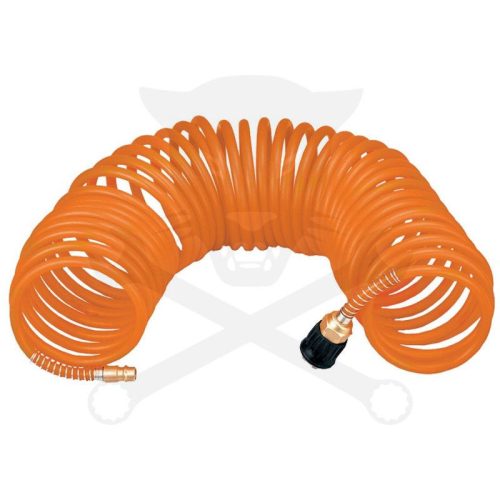 Levegőcső spirál 15 m narancs - szerelt 8 x 5 mm - PE Polietilén