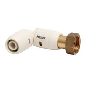   NEXUS Push SN022501FBSW Menetes könyök idom holandival BB 25-1"