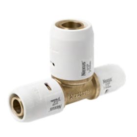 NEXUS Push SN03202520BB Szűkített T-idom, réz 20-25-20